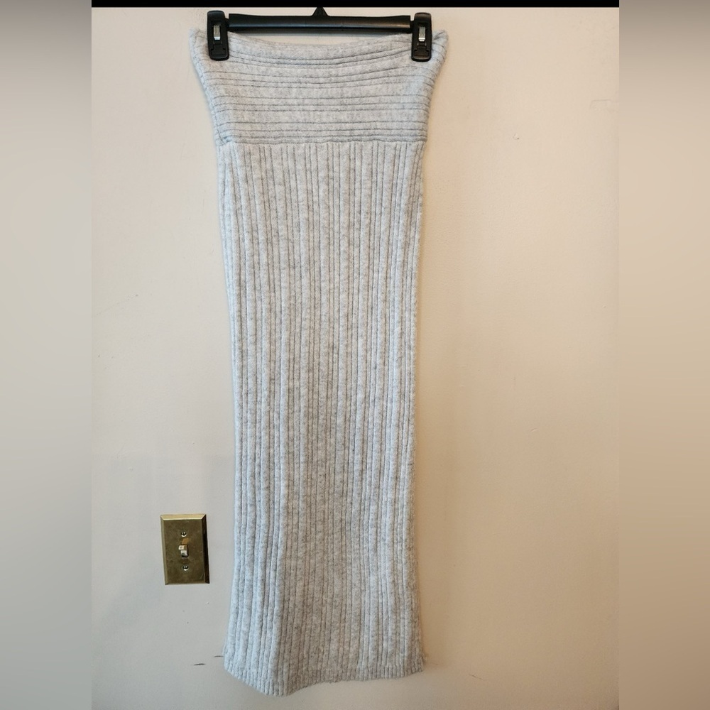 Wild fable grey knitted long skirt size womens xs nwot